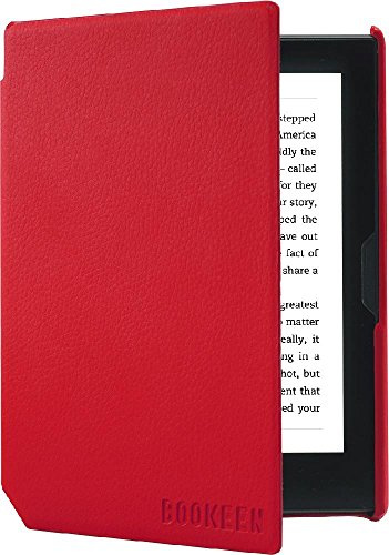 Couverture Rouge Vermillon pour Liseuse Bookeen Cybook Muse en Simili-Cuir