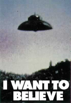 UFO – I Want To Believe – 68 x 98 cm zeigt/Poster