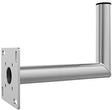 SkyRevolt 45cm Wand Halterung für Satellitenschüssel Aluminium 50mm SAT ALU Wandhalter Wandabstand 450mm