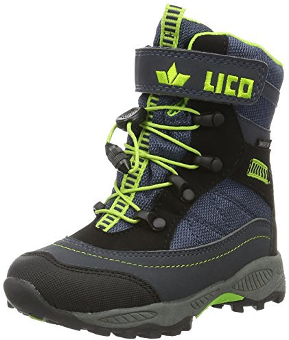 Lico Jungen Sundsvall Vs Schneestiefel, Marine Schwarz Lemon, 35 EU