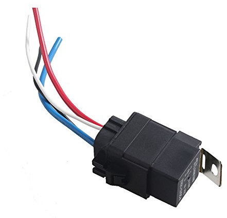 Mintice™ 40A 12V kit voiture relais 4 broches pour la pompe à carburant imperméable prise de courant fil fer retour