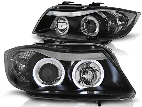 Angel Eyes Scheinwerfer Set E90 / E91 BJ 03.05-08.08 Klarglas/Schwarz