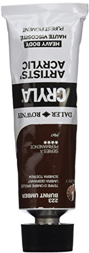 Daler Rowney : Cryla Acrylic Paint : 75ml : Burnt Umber