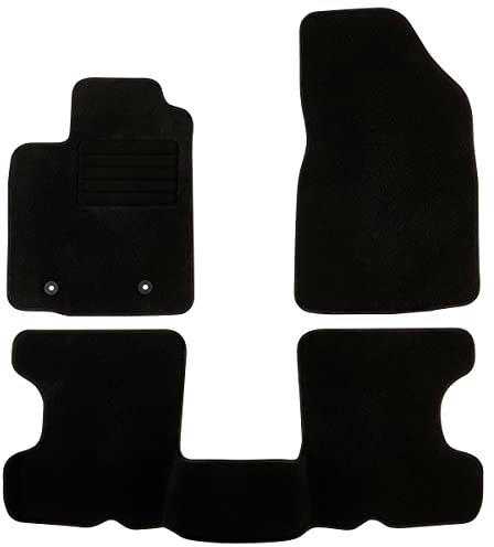 DBS - Tapis de Voiture - sur Mesure pour SANDERO (2007 à 2012) - 3 pièces - Tapis de Sol antidérapant pour Automobile - Moquette Classic