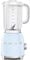 Smeg BLF01PBUK Retro 50's Style Jug Blender with Stainless Steel Blades, 4 Speed Settings and 3 Pre-set Programs, 1.5 Litre, 800W, Pastel Blue