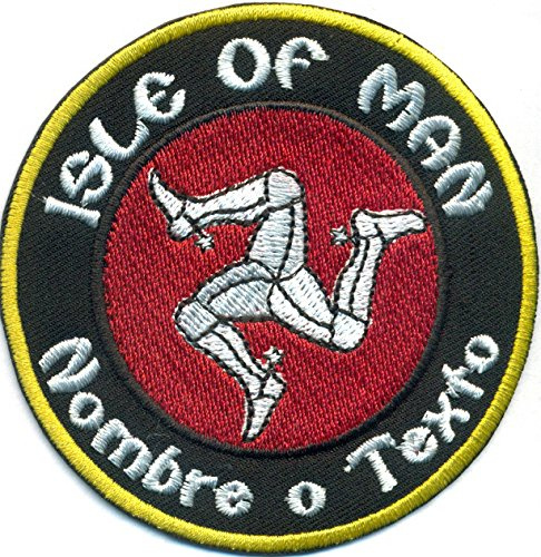 Patch ISLE of Man Nombre o Texto Motorcycle Biker Racing Motorbike Aufnäher Abzeichen