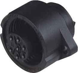 Hirschmann ICON Aufbaudose CA 6 GD sw Rundsteckverbinder (Industriesteckverbinder) 4002044210229