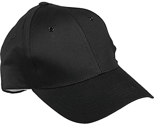 Mil-Tec Berretto da baseball-12315002 Cappellino da Baseball, Nero, Taglia Unica Uomo