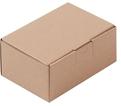 BB-Verpackungen 200x Faltkartons 160x114x60mm 1-wellig braun (200 Stück)| Großer Versandkarton, ideal als Warensendung, DHL Päckchen S, GLS/DPD XS-Paket