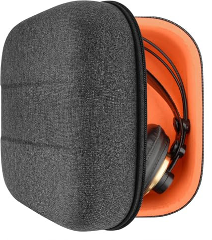 Geekria Funda para Auriculares AKG K340, K240, K242, K271, K272, K141, K142, K121, Estuch Rígido de Transporte, Viaje Bolsa
