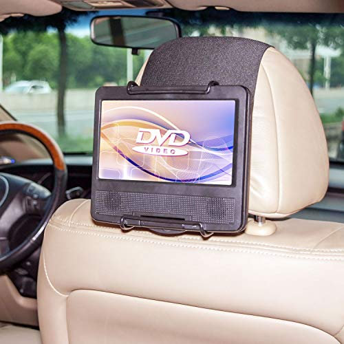 TFY Support appuie-tête pour lecteur DVD portable avec écran pivotant et iPad Pro, également compatible avec iPad Air et autres tablettes de 22,8 cm (9 pouces)