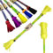 Juggle Dream Picasso Flowerstick Set inkl. Handstäbe. Fiberglasstock, Silicone Grip, Wildlederfransen. Jonglier Flowerstick (Grün/Gelb/Gelbe Quasten)