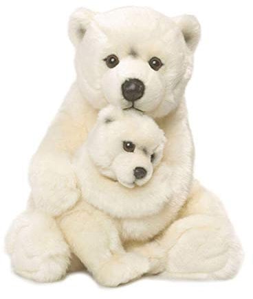 Universal Trends WWF16871 WWF Plüschkolletion World Wildlife Fund Eisbär Plüschtier, weiß, 28 cm