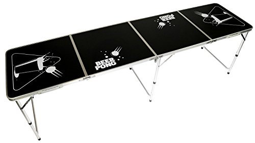 Oypla Official Size 8 Foot Folding Beer Pong Table BBQ Drinking Party