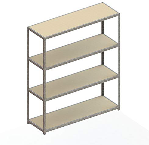 SPEED - RACK Regal 2970 x 2500 x 800 vzk kpl. mit 4 Fachebenen mit Spanplatten