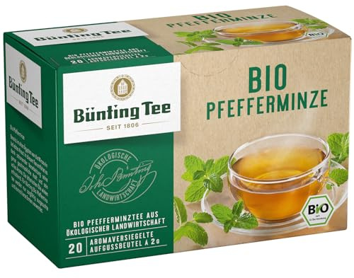 Bünting Tee Pfefferminze – Bio Kräutertee – 20 Teebeutel