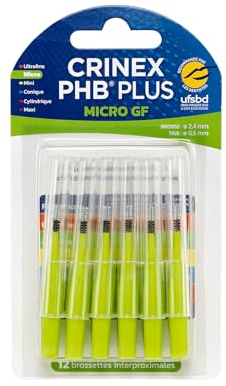 CRINEX - Phb Plus Micro Gf - Zahnbürste - Tynexfasern - Grün - 12 Bürsten pro Einheit