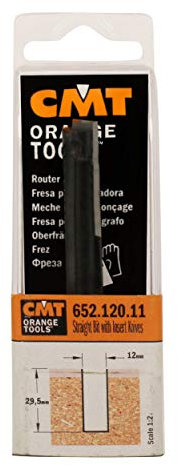 CMT Orange Tools 652.141.11 - Fraise à Coupe Droite avec Plaquettes Réversibles pour Laminés Z1 S=12 D=14X50X96 DR