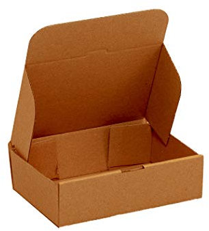 Maxibriefkarton DIN A6 Warensendung Faltkarton 50 Stück Braun