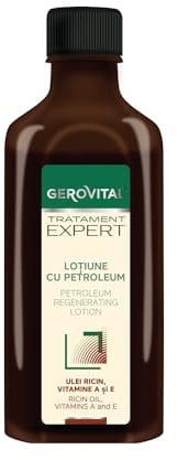 Gerovital Tratament Expert Intensive haarregenerierende Lotion mit Petroleum und Rizinusöl - Reduziert Haarausfall - Stimuliert das Haarwachstum - Aktiviert die Mikrozirkulation, 100 ml
