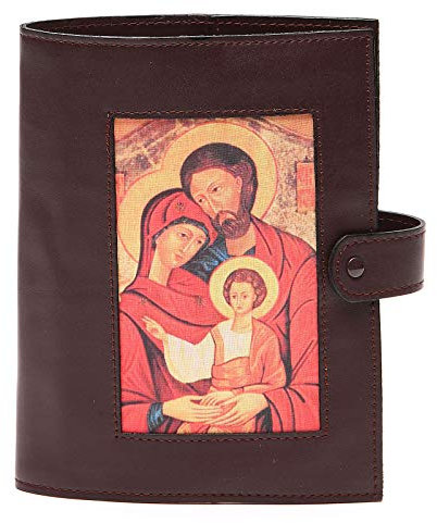 Holyart Custodia Bibbia Gerusalemme Testa di Moro Pelle S. Famiglia