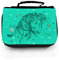 Waschtasche Waschbeutel Kulturbeutel Kosmetiktasche Reisewaschtasche Pferd Wildpferd mit Blumen Federn Sternen Schmetterlingen und Wunschnamen wt129