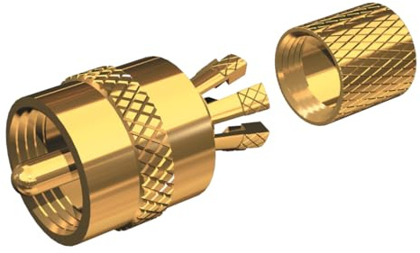 Shakespeare 3003.4061 PL-259-CP-G Marine Center Pin Connector,Gold