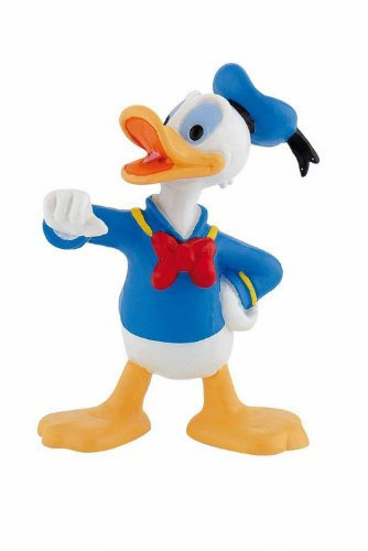 Bullyland 15345 - Spielfigur Walt Disney Donald Duck, ca. 6,4 cm, detailgetreu, ideal als kleines Geschenk für Kinder ab 3 Jahren, 2.56
