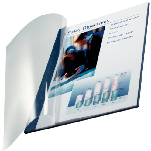 Leitz 74150035 Buchbindemappe impressBIND, Soft Cover, A4, 14 mm, 10 Stück, blau