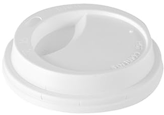 100 Dom-Deckel, PS To Go rund Ø 8 cm · 2,4 cm weiss (10 x 100 = 1000 Stück)