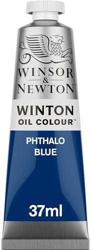 Winsor & Newton Huile Winton tube 37 ml 516 Bleu Phtalo