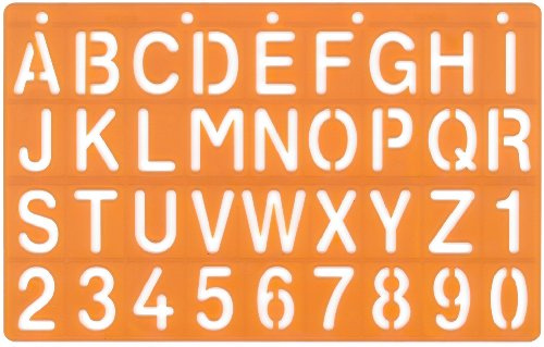 Schablone Standard-Schrift 30 mm