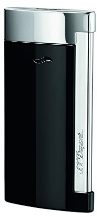 S.T. Dupont Slim 7 Feuerzeug, schwarz/chrom
