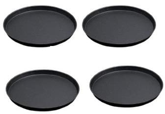 TAMLED Pizzablech Ø 20 cm 4 Stück gebördelter Rand