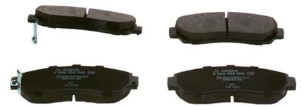 Bosch BP1238 - Brake Pads Car Front Axle - Bosch Quality - Reduced Noise and Dust - ECE-R90 Certified - Copper-Free - 1 Set of 4 Pads