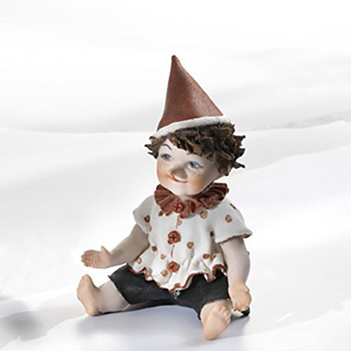 Statue aus Porzellan Pinocchio klein - Puppe aus Porzellan Elegante handwerkliche Dekoration Kunsthandwerk Vicentina - Made in Italy