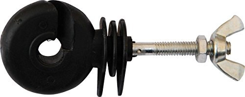 Unimet Weidezaun-Ringisolator Schwarz Mit Gew