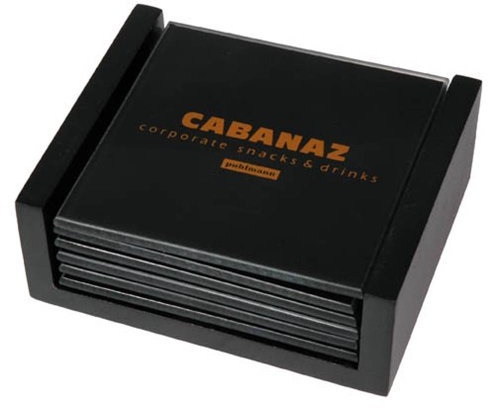 Cabanaz Glasuntersetzer schwarz