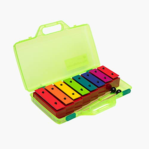 Fuzeau – Mini-Métallonotes 8 Notes Colorées – Lames En Métal Accordées – Livré En Mallette Avec 2 Mailloches – Instrument Musique Enfant Léger Et Éducatif - Jouet Musical Dès 3 Ans – Réf. 8288