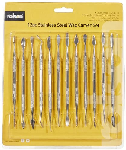 Rolson Tools - 59137 - Jeu de spatules à cire - 12 pièces (Import Grande Bretagne)