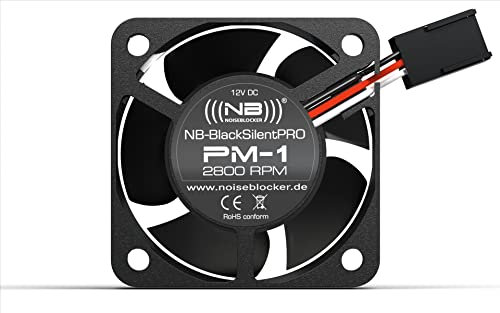 Noiseblocker PM-1 BlackSilentPro - Ventilador silencioso para PC (40 x 40 x 20 mm)