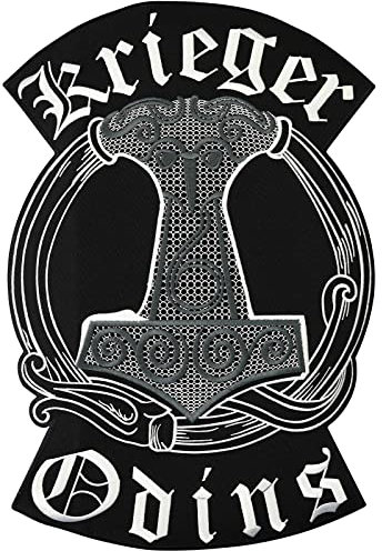 XXXL KRIEGER ODINS Thors Hammer BACKPATCH 3er Kombi Biker Rocker Aufnäher Patch