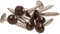 100x MEISTERLING® Fassadenschrauben INOX V2A 4,8 x 32 mm – Flachkopf Torx T20 + 1 Bit – Dunkelbraun