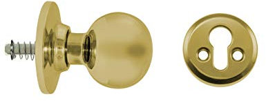 Tesa Assa Abloy 393400LP Juego De Pomos BOLA Para Puertas Latón PulidoFunción 34