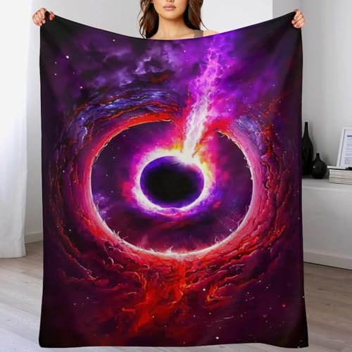 Planet Sternry Sky Decke Flauschig, Super Warme Decke, Hochwertige Wohndecke, Weich & Komfort Flannel Decke, Wolldecke, Sofadecke, Fleecedecke, Tagesdecke (150×200cm)