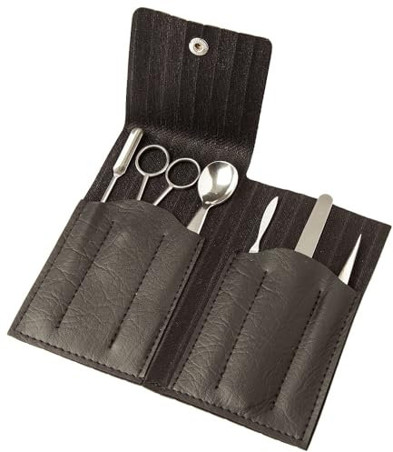 RSG Edelstahl Präparierbesteck mit Klettverschluss in Tasche, 6-Teilig