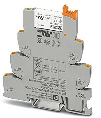 PHOENIX CONTACT PLC-RPT-230UC/1AU/SEN PLC-Schnittstelle für Eingabefunktionen, bestehend aus Grundklemme PLC-BPT./SEN mit Push-in-Anschluss, 230 AC/ DC Eingangsnennspannung, 10 Stück