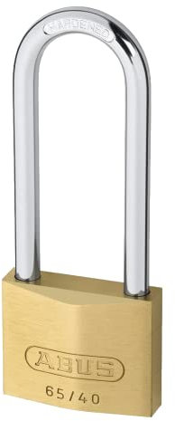 Abus 05320 Cadenas en laiton à anse longue de 63 mm avec passe partiel 404