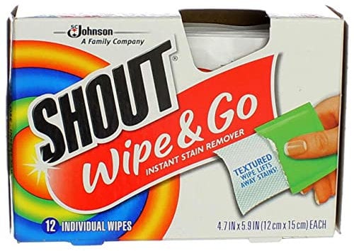 Shout Wipe & Go Instant Stain Remover - 12 CT