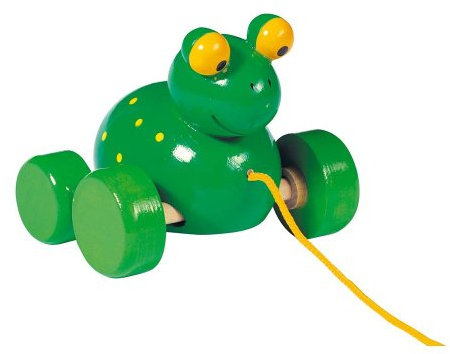Goki 54991 - Ziehtier Frosch
